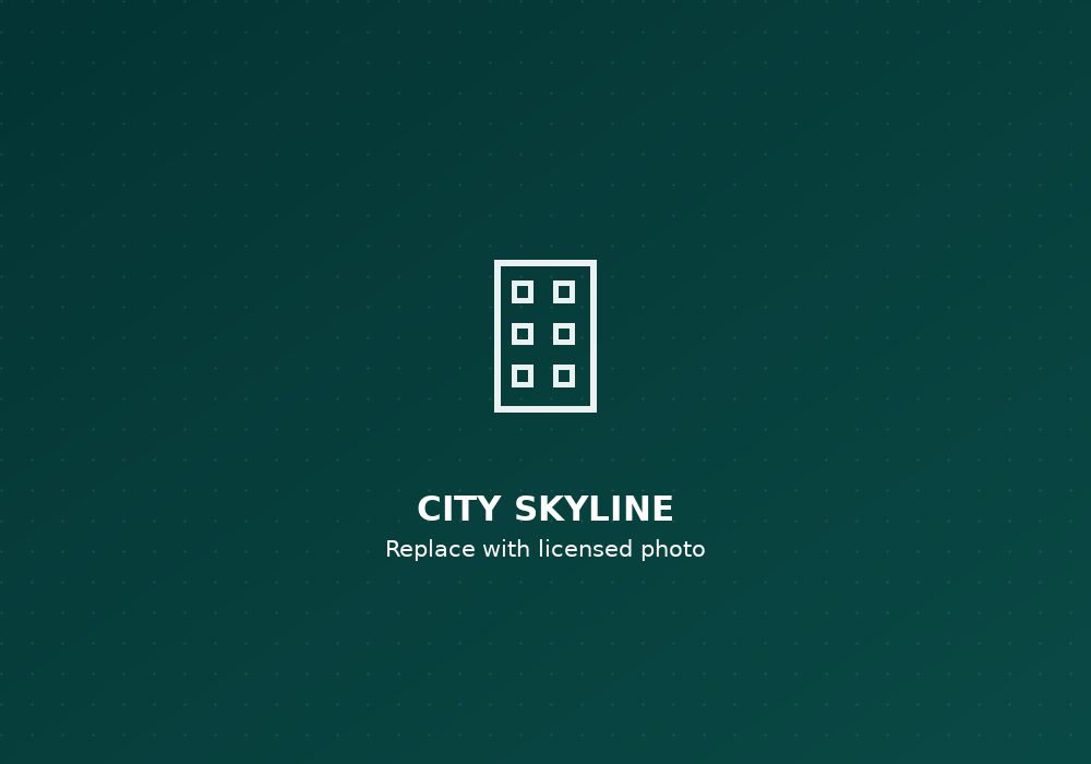 Ahmedabad skyline — placeholder image, to be replaced with a licensed photograph